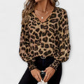Joana - Blusa Estilosa de Leopardo