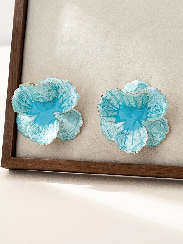 Pendientes Geométricos con Forma de Flor