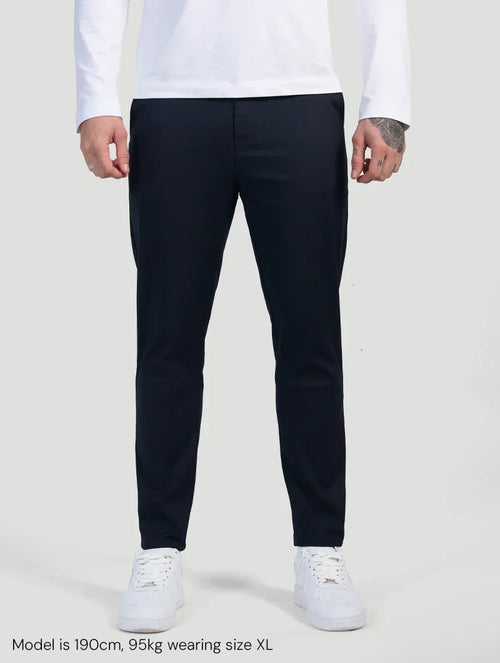 Astino Pantalones rectos - Azul Oscuro