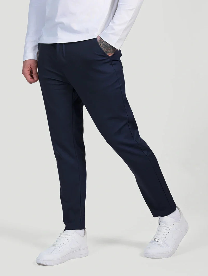 Astino Pantalones rectos - Azul Oscuro