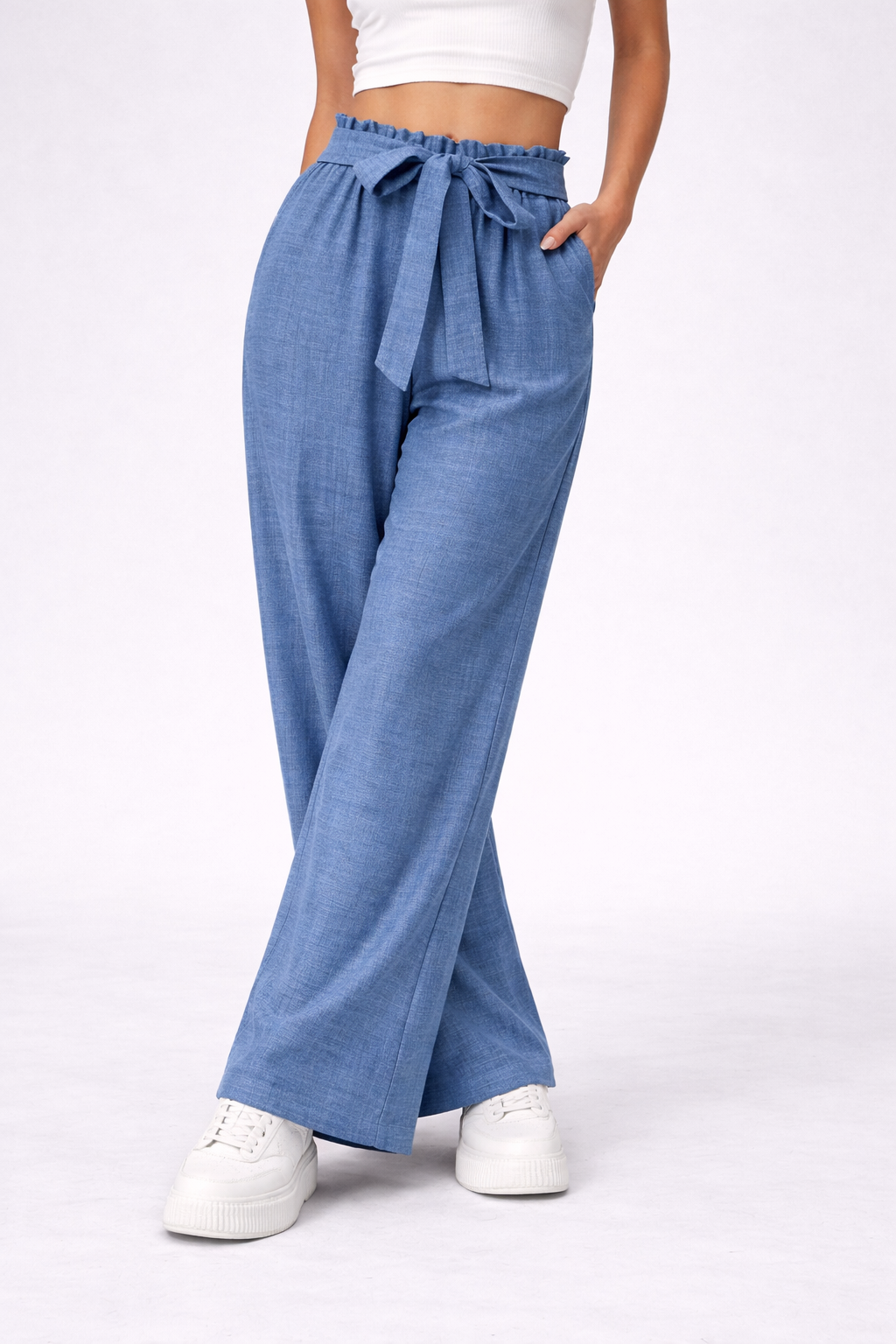 Carolina | Pantalones de pierna ancha con cintura ajustable