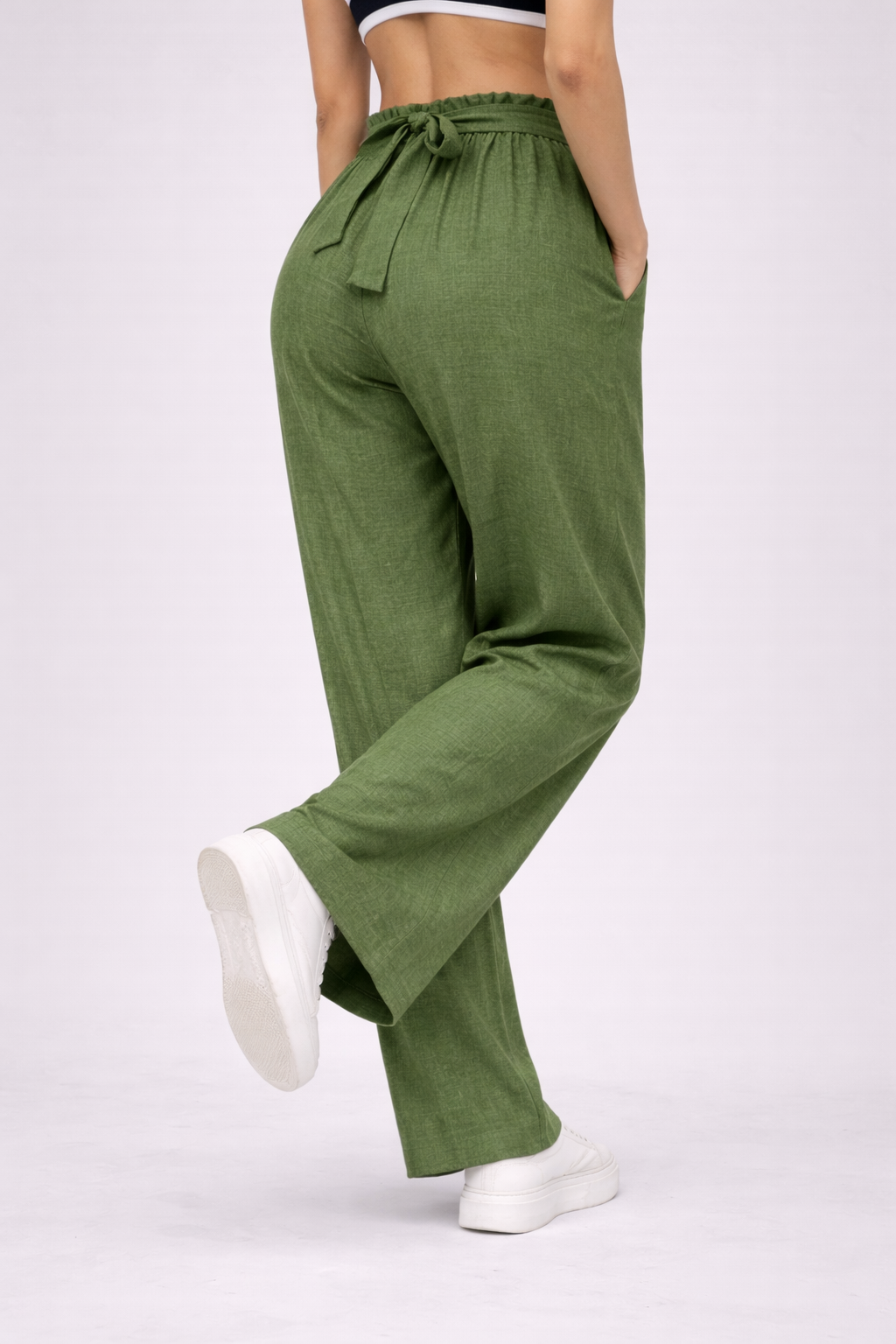 Carolina | Pantalones de pierna ancha con cintura ajustable