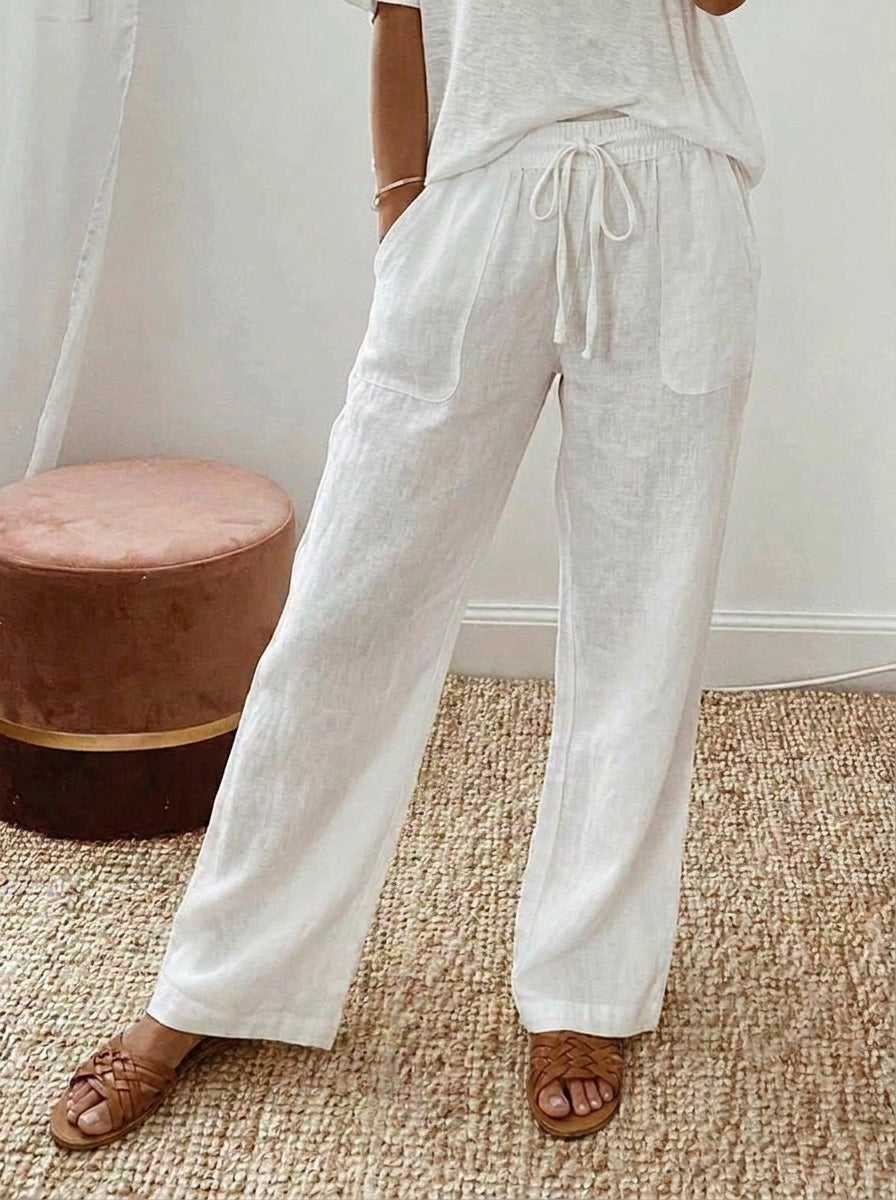 Inés | Pantalón Fluido de Pierna Ancha