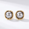 Pendientes de Perlas Negras Elegantes con Gracia Atemporal
