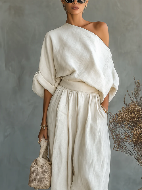 Carmen | Conjunto Elegante con Hombros Descubiertos