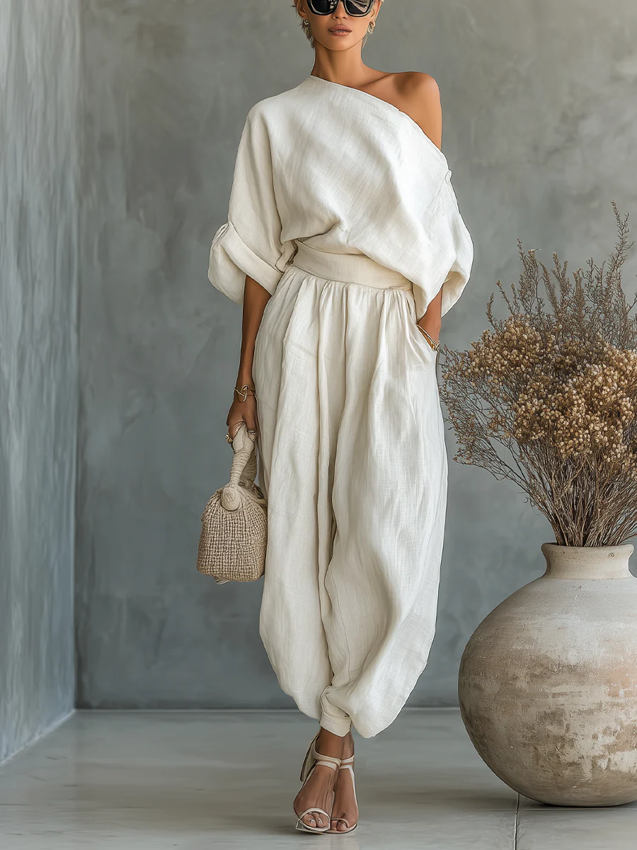 Carmen | Conjunto Elegante con Hombros Descubiertos